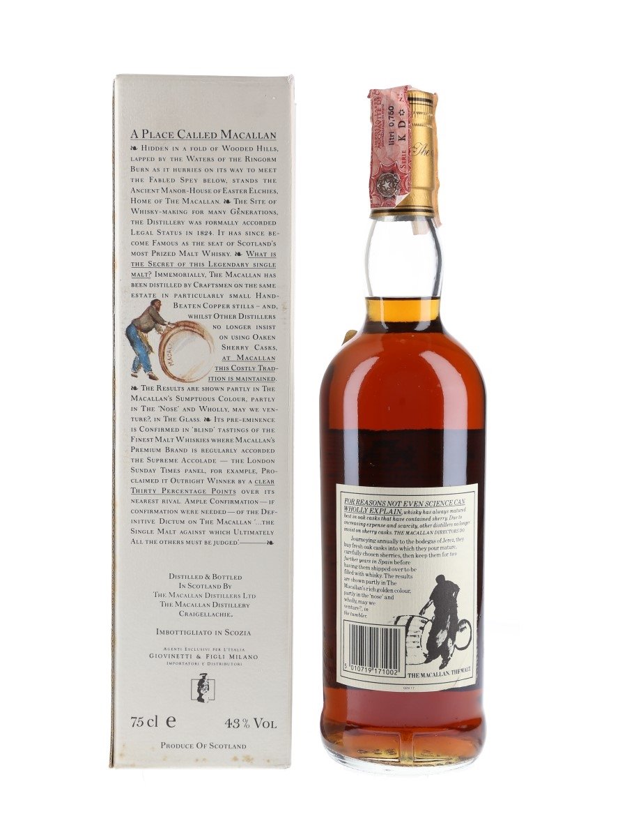 900_111230_1 Macallan 1970 18 Year Old Sherry / Giovinetti