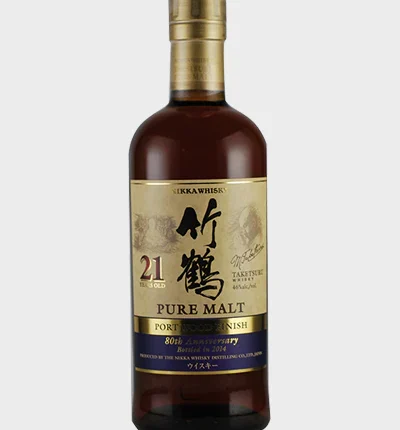 Nikka Taketsuru 21 Year Old 80th Anniversary Port Wood