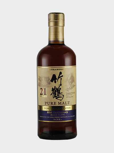 C0438-1 Nikka Taketsuru 21 Year Old 80th Anniversary Port Wood