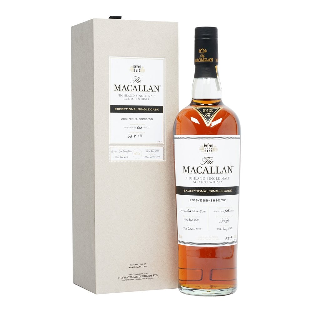 Macallan Exceptional Single Cask 2018 Cask 8 Macallan Exceptional Single Cask 2018 Cask 8